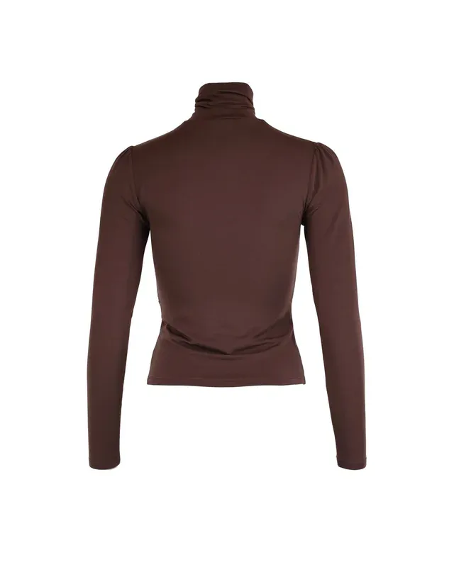 Jersey Turtleneck Brown 