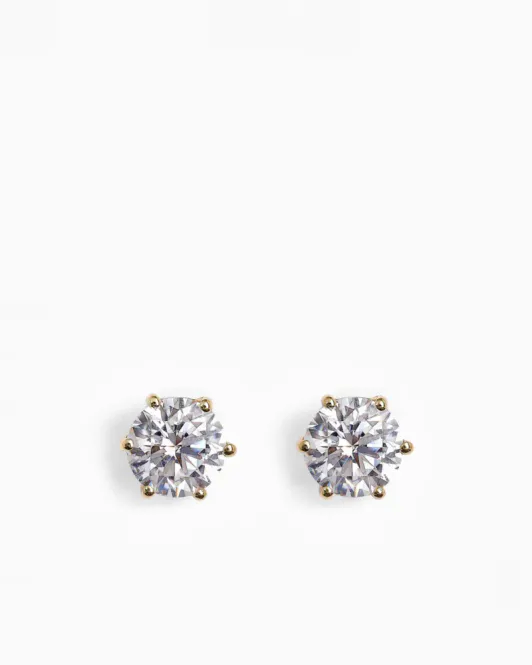 Hovedbilde Studs Earrings 8 mm Gold 