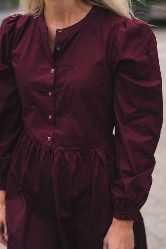 Mila Dress Bordeaux 