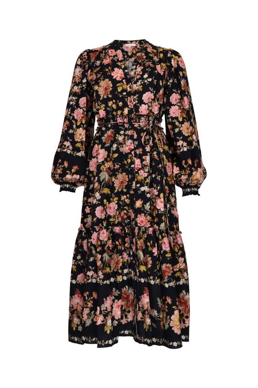 Bohemian Midi Dress Evening Field