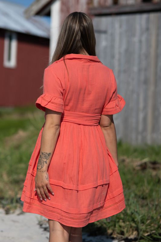 Hamilton Short Dress Georgia Peach
