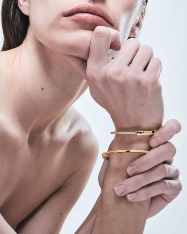 Pendome Introverso Pavé Bracelet Gold