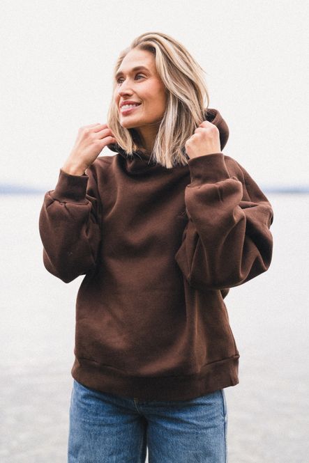 Hovedbilde Back Logo Hoodie Brown 