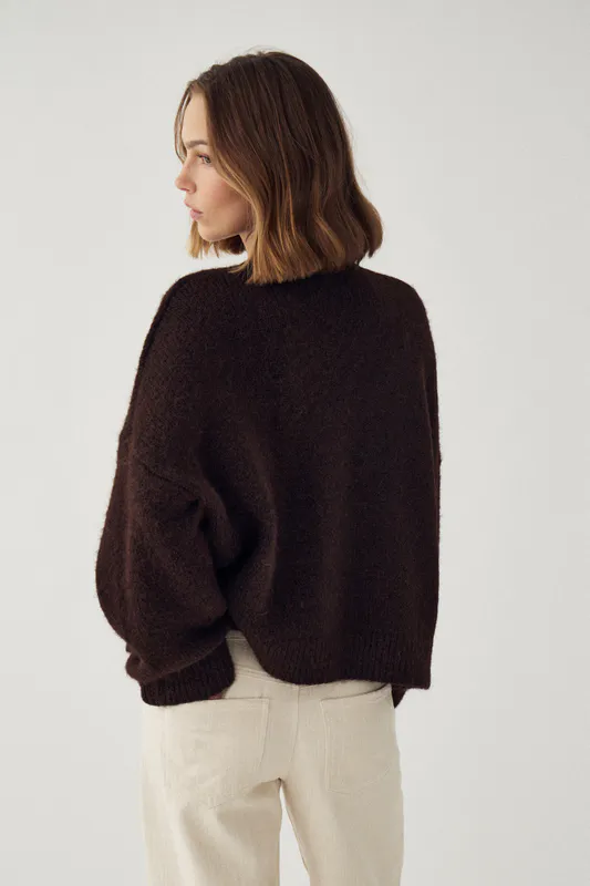 Laiana Knit Cardigan Chocolate 
