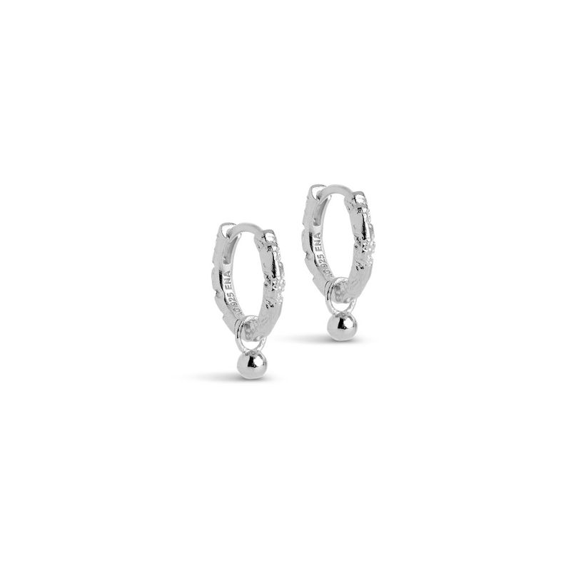 Belle Hoops Silver 