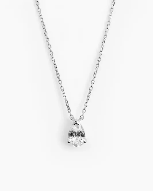 Hovedbilde Pear Necklace Silver