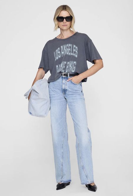 Hovedbilde Johnny Cropped Tee Washed Grey 