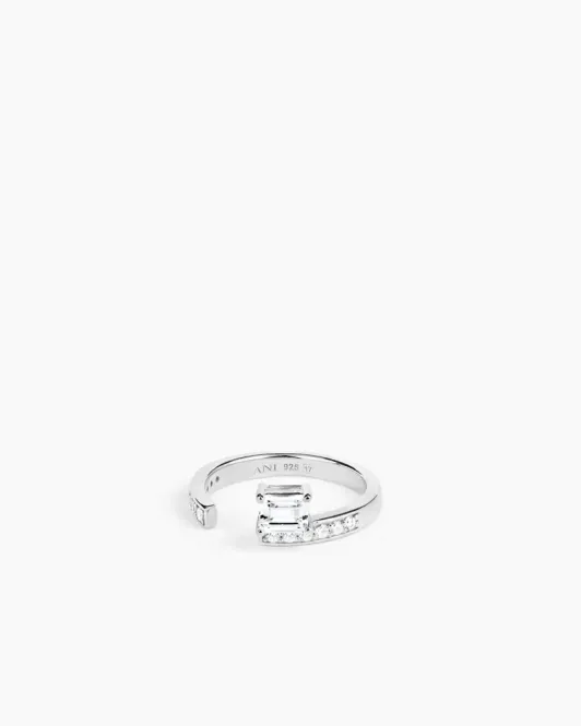 Hovedbilde Sopra Aperto Pavé Ring Silver 
