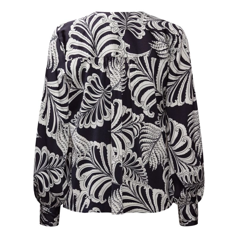 Amelia Shirt Navy Palm 
