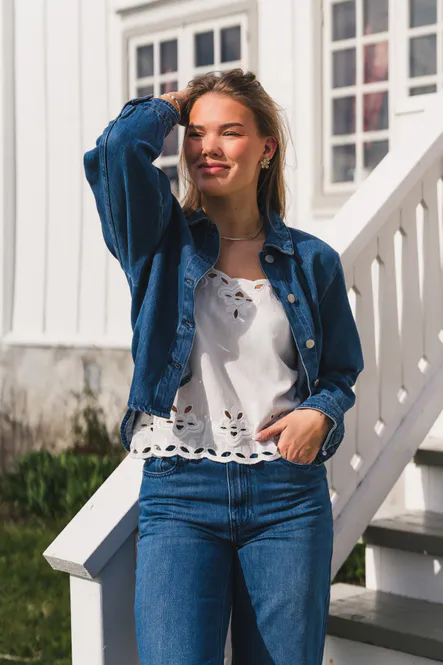 Hovedbilde Cecilie Shirt Mid Blue Wash 