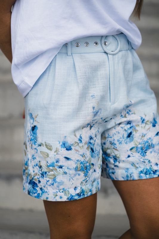 Cleo HW Shorts Skyway Cleo Aop 
