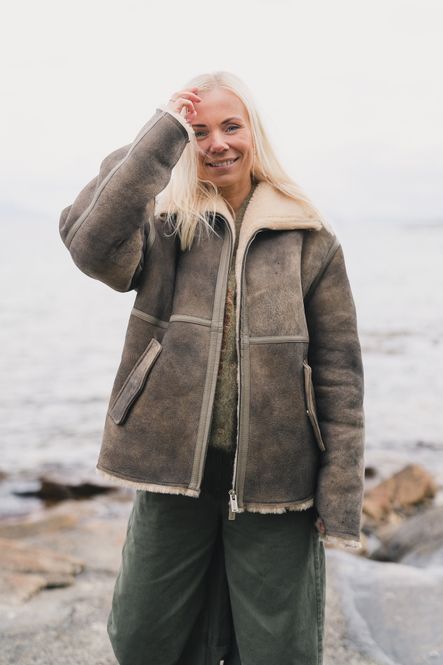 Hovedbilde Louie Shearling Jacket Taupe 
