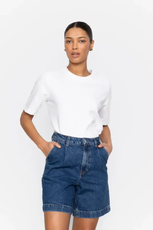 Jason Shorts Washed Dark Blue 