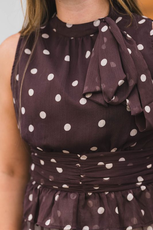 Ansol Big Dot Top Brown 
