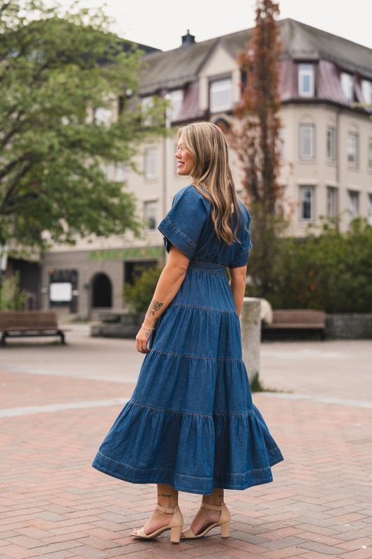 Denim Shirt Dress French Blue 