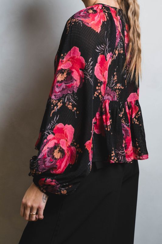 Georgette Blouse Evening Blush 