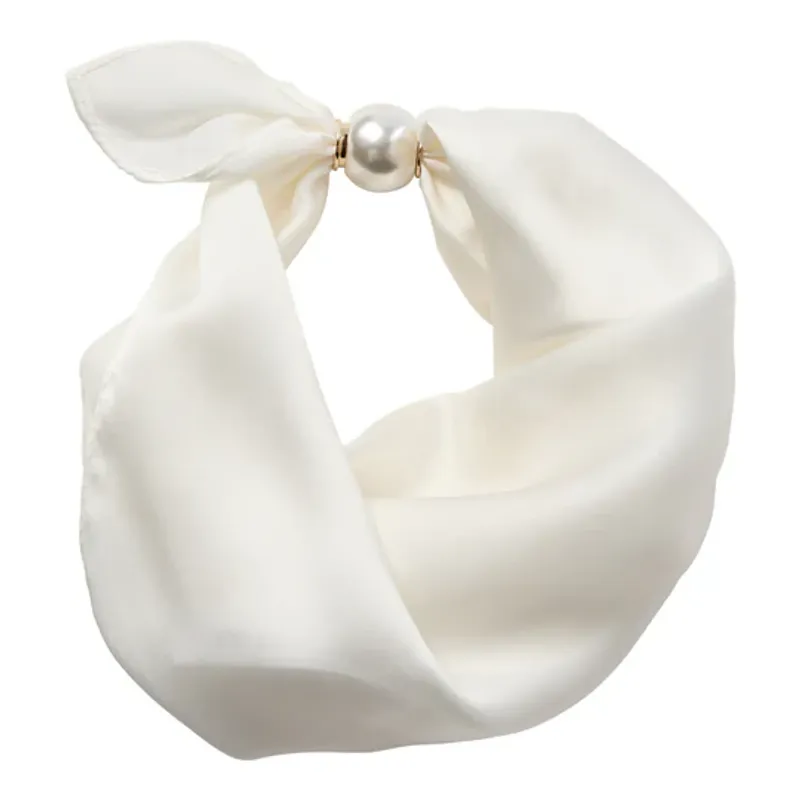 Pearl Scarf Offwhite