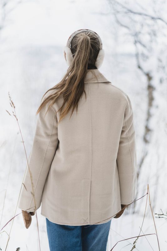 Felsa Wool Peacoat Ecru 