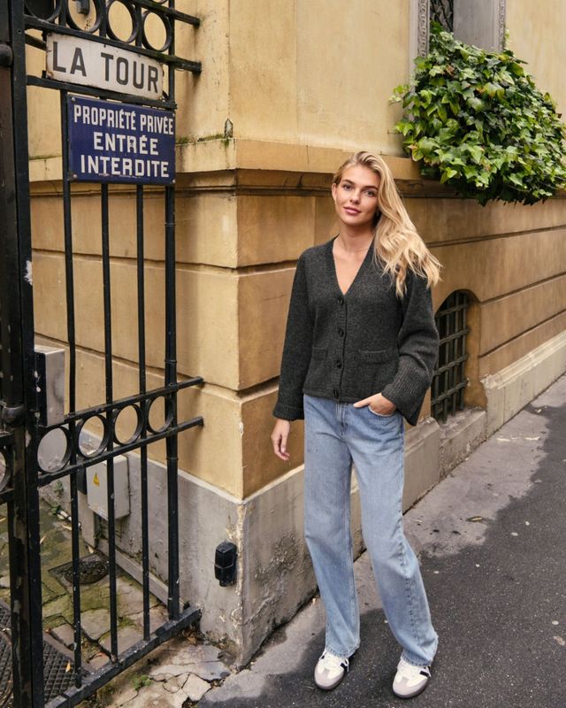 Pixie Knit Cardigan Antracit 