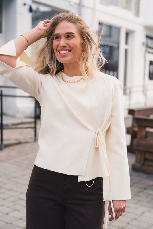 Lulu LS Tie Cardigan Pristine 
