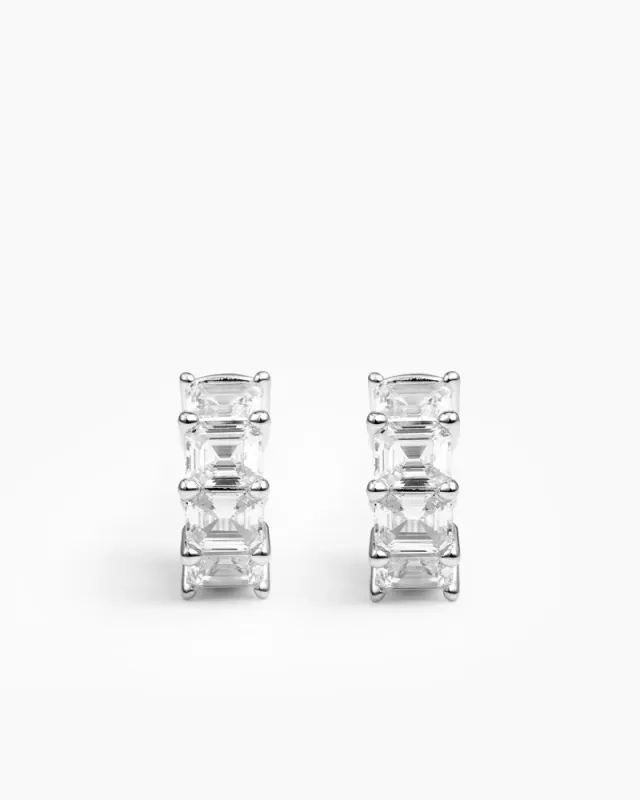 Sospeso Huggie Silver 