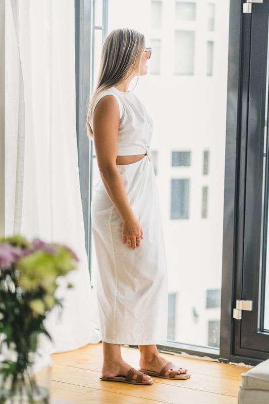 Riviera Dress Offwhite 