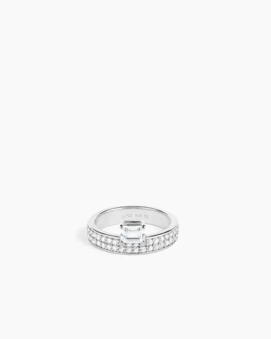 Hovedbilde Double Sopra Pavé Ring Silver 