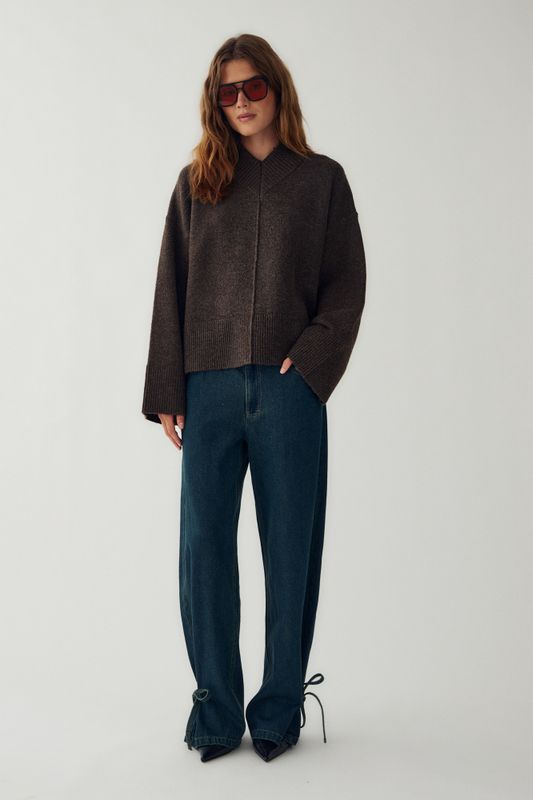 Maidie Knit Chocolate Melange