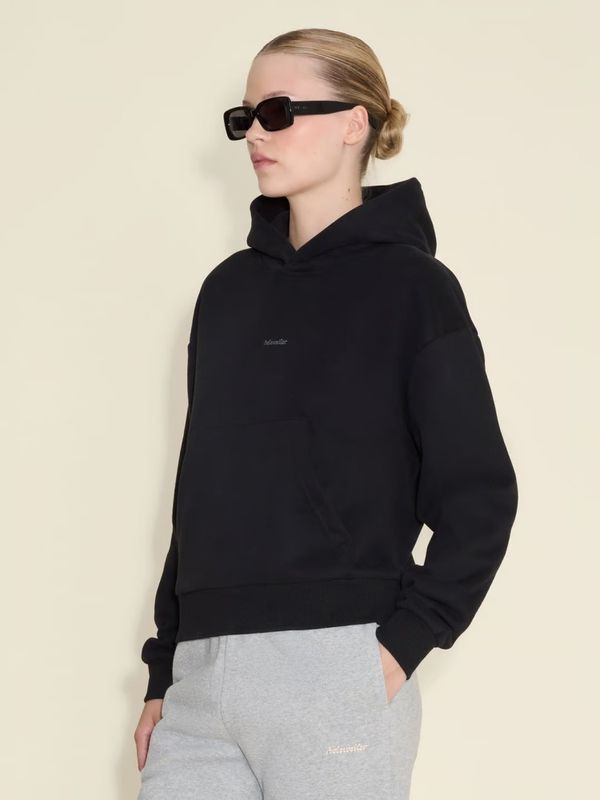W Regular Hoodie Black 
