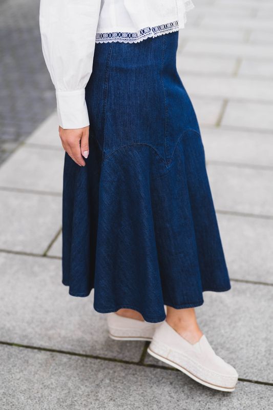 Denim Skirt Denim Blue 