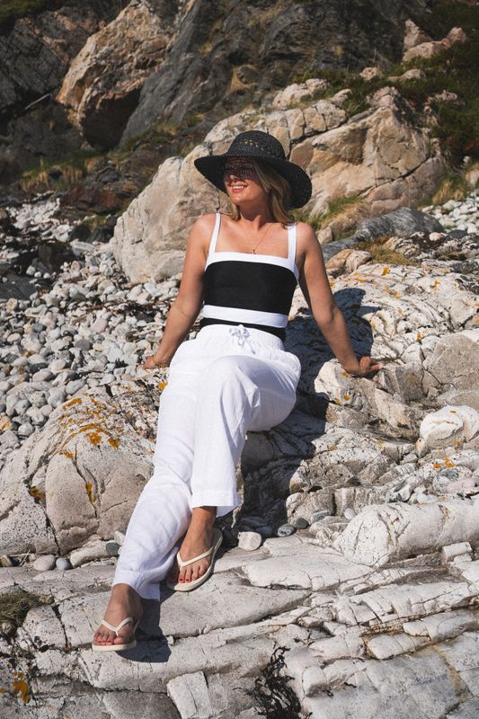 Sonar Linen Pants White 