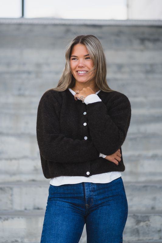 Vitow Cardigan Coffee Melange 