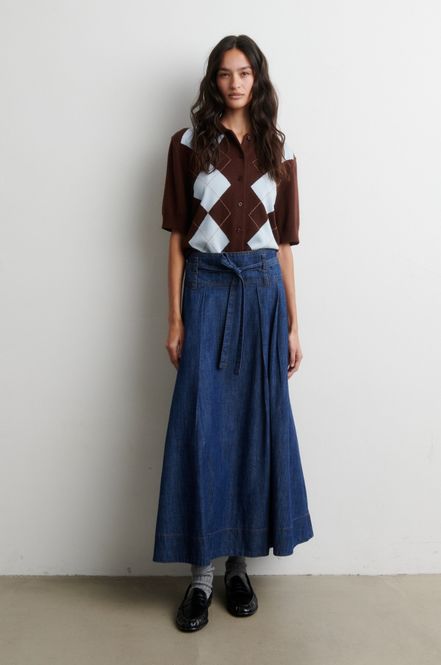 Hovedbilde Evana Denim Skirt Blue Denim 