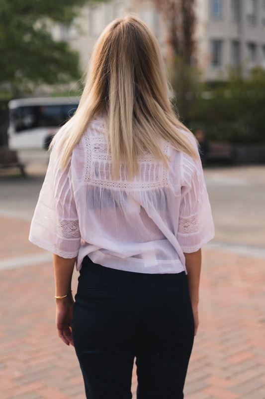 Siama S Voile Blouse White 