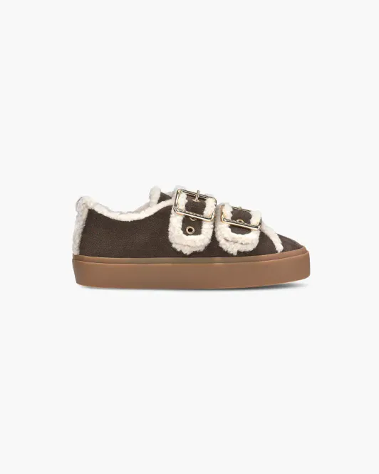 Hovedbilde Shearling Low Velcro Buckle Dark Brown 