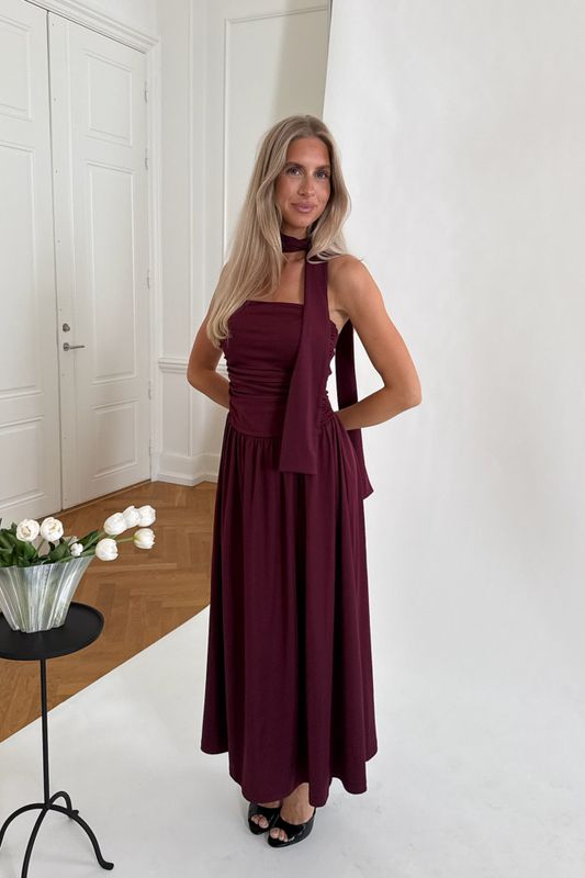Astridic Long Dress Bordeaux