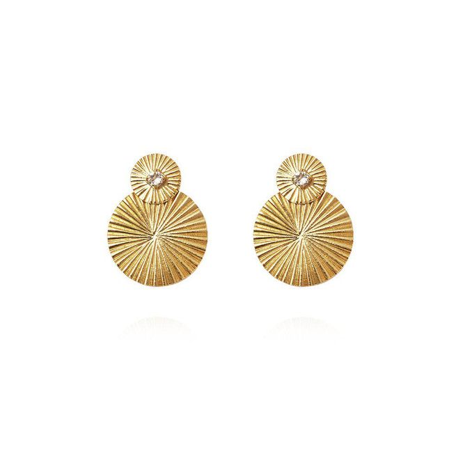 Hovedbilde Mini Odessa Earrings Gold Crystal 