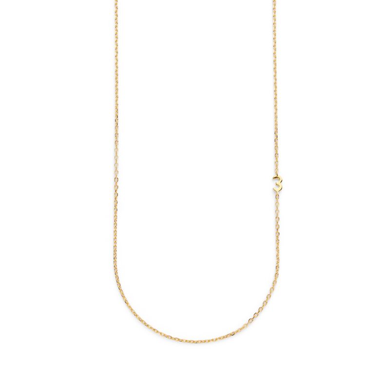 Small Number Necklace Gold - 40L - 3