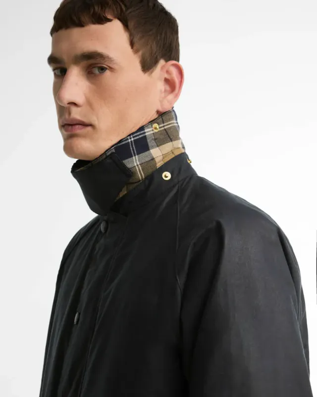 Icons Transport Waxed Jacket Navy 