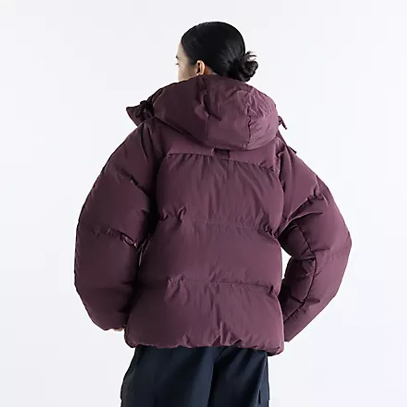 Premium Puffer Jacket Cherry Leather 