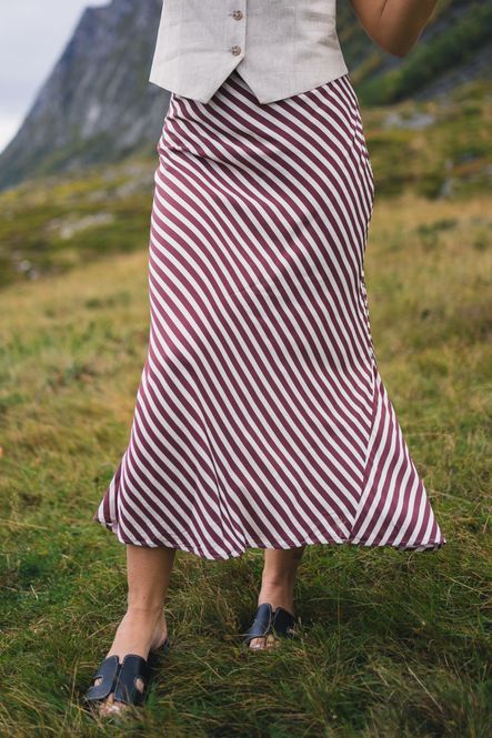 Hovedbilde Hyro Skirt Terracotta Stripe