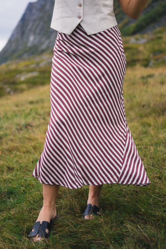 Hyro Skirt Terracotta Stripe