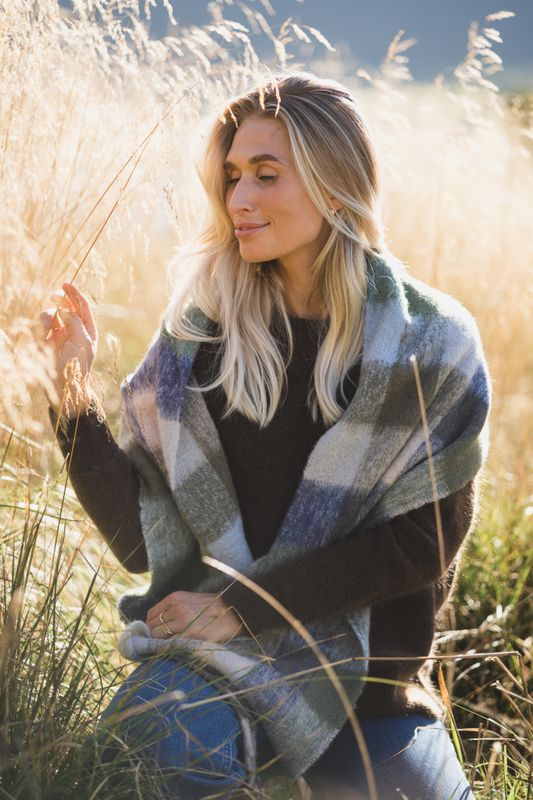 Check Anilopa Scarf Dark Forest 