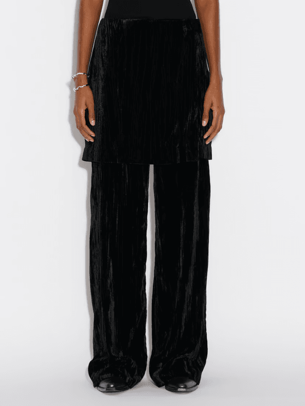 Cygnet Velvet Skirt Black 