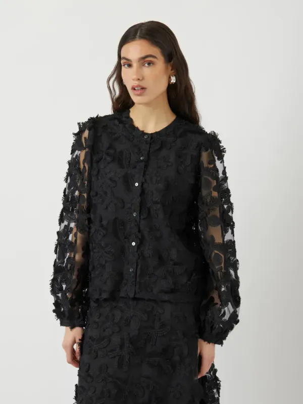 Karly LS Shirt Black 
