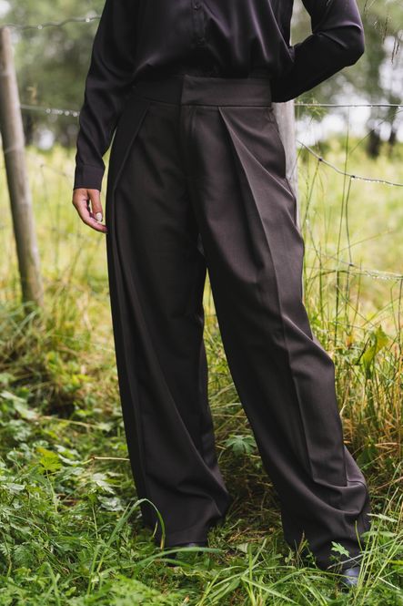 Hovedbilde Lucille Structure Pants Dark Brown 