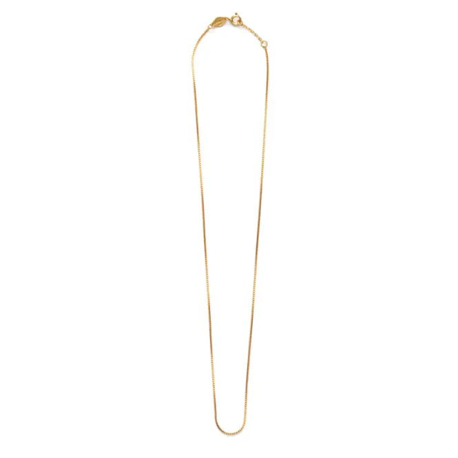Hovedbilde Box Chain Necklace Gold 