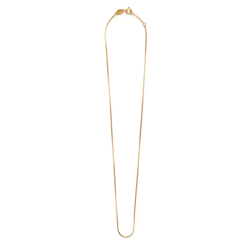 Box Chain Necklace Gold 