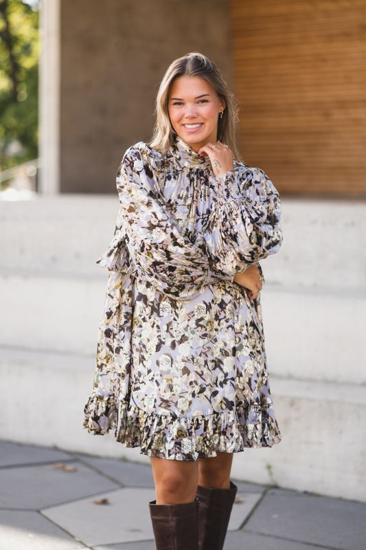 Georgette Tieband Dress October Field