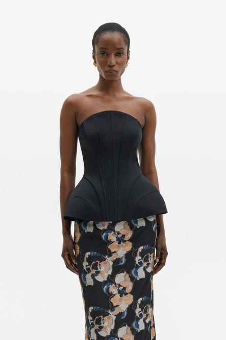 Hovedbilde Bellina Sculpted Corset Top Black 